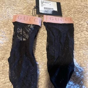 Gucci floral lace sock